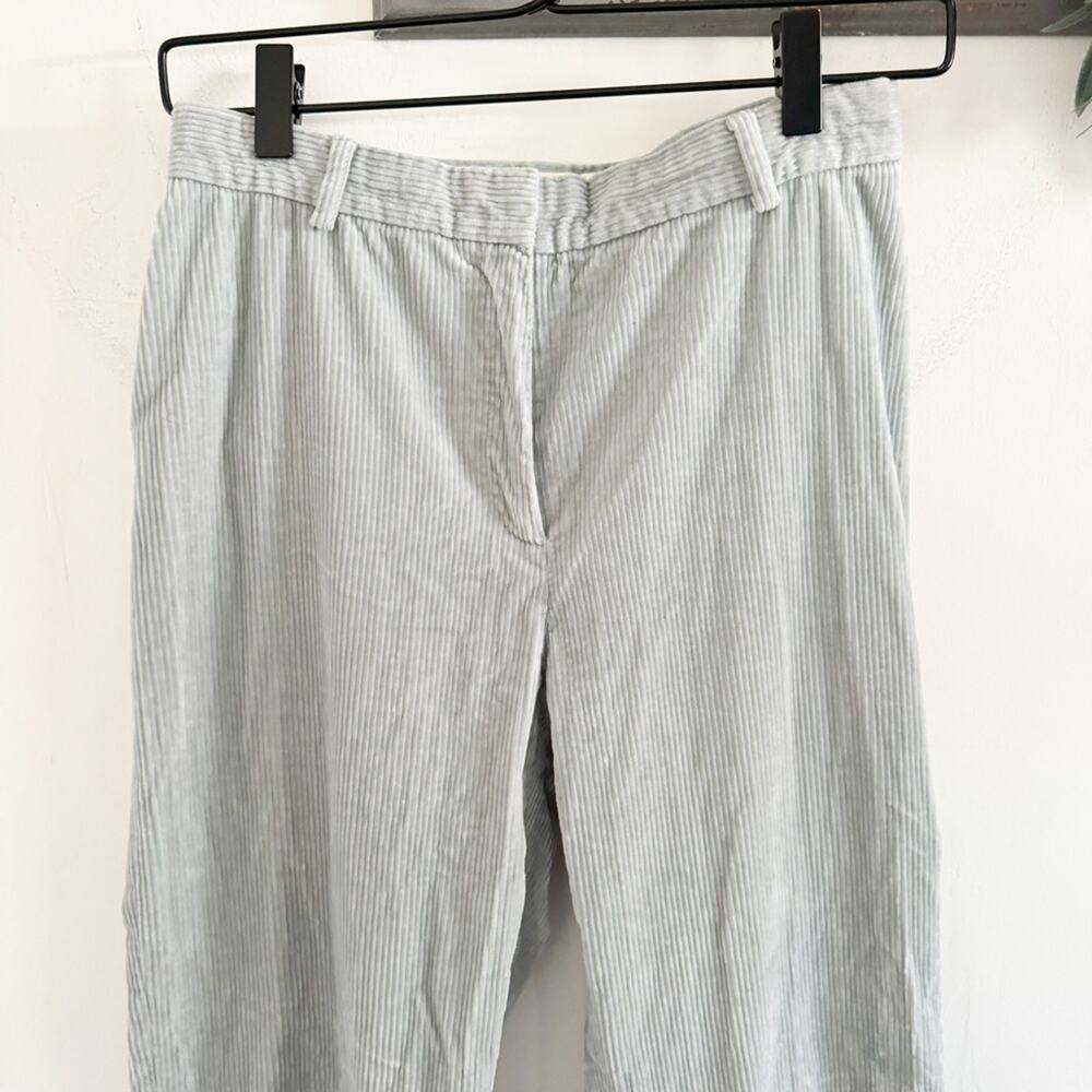 Maxmara Weekend Blue Corduroy Straight Trouser Pants US 6 - Picture 2 of 6